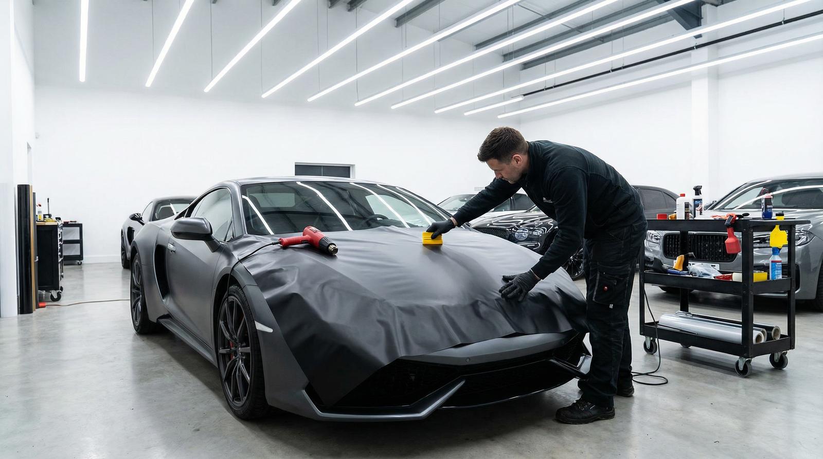 花色堂车身贴膜改装视频